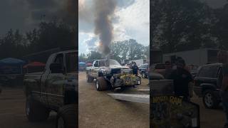 Tripp Haisley warming up the Rock Hard Ram truckpulls [upl. by Aisetal]