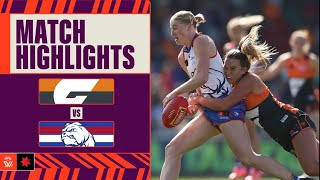 GWS Giants v Western Bulldogs Highlights  Week One 2024  AFLW [upl. by Alan]