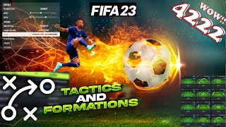 Master the 4222 Formation Dominate Your Opponents in FIFA 23 with this Unstoppable Tactical Setup [upl. by Lachus487]