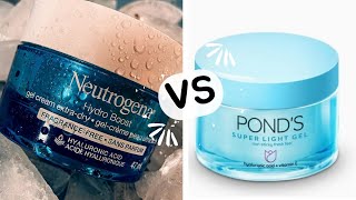 Which one is BEST Neutrogena Hydro Boost Water Gel VS Ponds Super Light Gel Moisturizer [upl. by Ailasor]