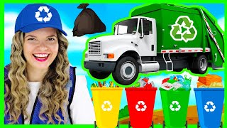 Recycling for Kids  Garbage Truck Videos for Children  Toddler Learning Video with Speedie DiDi [upl. by Llenart]