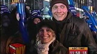 2010 ball drop New Years Rockin Eve coverage on ABC [upl. by Atekahs]