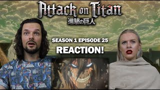 Attack on Titan  1x25 Wall Assault on Stohess Part 3  REACTION [upl. by Tneciv]