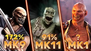 Baraka MK9 vs MK11 vs MK1  Baraka Combos [upl. by Aicened]