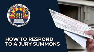 How to Respond to a Jury Summons [upl. by Nyladnewg91]