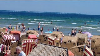 4k Scharbeutz Strand 300724 DEUTSCHLAND Foks Jg [upl. by Ajet]