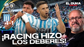 ¡RACING HIZO LOS DEBERES  Racing vs AParanaense 41  ELDUKA [upl. by Elletsirk867]