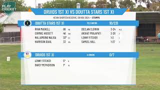 Druids 1st XI v Doutta Stars 1st XI [upl. by Snej57]