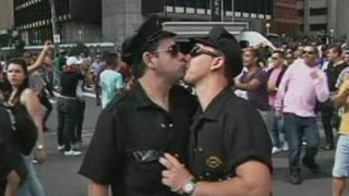 Millions party at worlds largest gay pride in Sao Paulo in Brazil [upl. by Llewej]