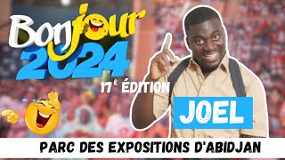 Bonjour 2024  Prestation de Joel 🤣🔥 au parc des expositions dAbidjan [upl. by Ardnak]