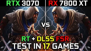 RTX 3070 vs RX 7800 XT  Test in 17 Games at 1440p  The Ultimate Comparison 🔥  2024 [upl. by Morven]