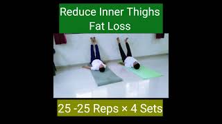 Reduce Inner Thighs Fat Loss  SLIMMER INNER THIGHS in 14 days lose thigh fat  Home Workout [upl. by Padriac907]