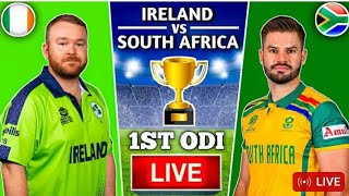 Ireland vs South Africa 1st ODI Live score commentary  IRE vs SA 1st ODI Today [upl. by Hardigg]