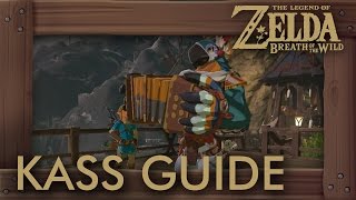 Zelda Breath of the Wild  Kass Guide All Shrine Quests Songs amp Return to Rito Village [upl. by Anawak]