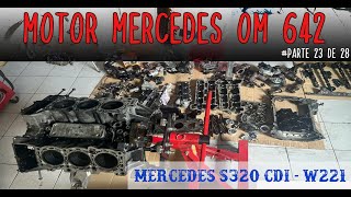 Como montar el Turbo Mercedes 320CDI V6 MOTOR OM642 PARTE 23 [upl. by Bilat]