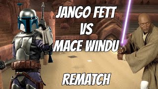 Jango Fett vs Mace Windu rematch [upl. by Akirdnwahs900]