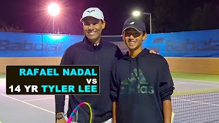 RAFAEL NADAL and TYLER LEE 1146 UTR [upl. by Zerdna]