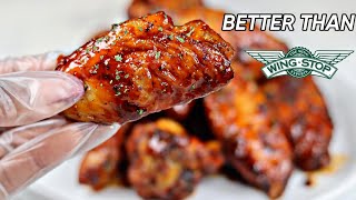 My New Favorite Way To Bake Chicken Wings Air Fryer Red Sweet Chili Wings [upl. by Jon]