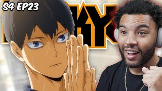 KAGEYAMA IS THE KING  Haikyuu Season 4 Episode 23 Reaction [upl. by Enneyehs2]