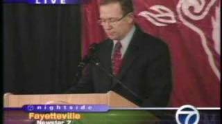 Arkansas hires Coach Bobby Petrino Part 1 [upl. by Glinys]