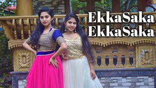 Ekka Saka Ekka Saka Song  vikrant Rona  Dance  Sreethriple Queens  SreeGanga amp Sreekripa [upl. by Ecitnerp]