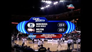 GHSA 5A Boys Final Norcross vs Milton  March 11 2011 [upl. by Zacek]