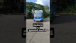 VIJAYAWADA to HYDERABAD AIRPORT RGIA APSRTC brand new bs6 VENNELA Ac sleeper bus apsrtc vennelabus [upl. by Sheffie343]