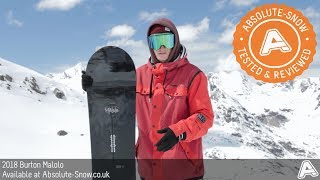 2017  2018  Burton Mystery Malolo Snowboard  Video Review [upl. by Heger89]