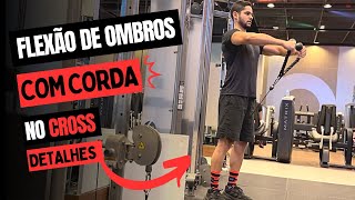 FLEXÃO DE OMBROS COM CORDA NO CROSS veja como fazer [upl. by Releehw]