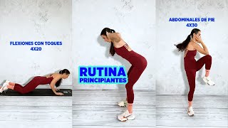 RUTINA para PRINCIPIANTES en casa [upl. by Phelan755]