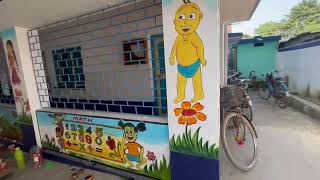 school wall painting primary level [upl. by Skipton366]