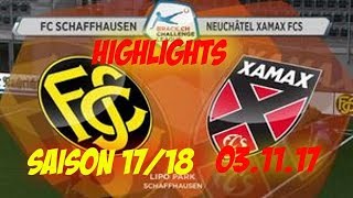 Fc Schaffhausen vs Fc Neuchatel Xamax 041117 [upl. by Brighton]