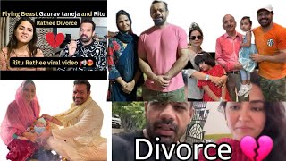 Kya Sach Mai Inka Divorce Ho Rha 😱😱 Gaurav Taneja Aur Ritu Rathee Kya sach Mai Alag Ho Rahe  😳😳 [upl. by Enihpets]