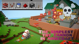 The simplest tnt cannon in minecraft [upl. by Allisan427]