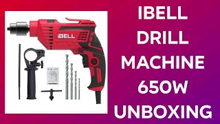 ibell drill machine 650w review and unboxing  Nest in 1500 rs [upl. by Ridley148]