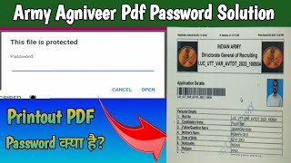 How To Open Army Agniveer Pdf Form  Indian Army Application Form Kaise Open Kare agniveer [upl. by Aisel87]