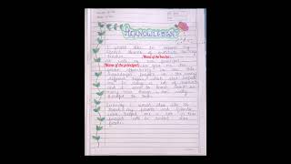 How to write Acknowledgement  for project work  idea for dacuration project [upl. by Allyson]