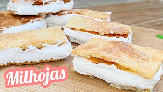 MILHOJAS SALVADOREÑAS CON TURRON CASERAS UNA DELICIA QUE NO TE PODRAS RESISTIR [upl. by Sherrer908]