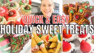 QUICK amp EASY HOLIDAY SWEET TREATS CHRISTMAS DESSERTS ON A BUDGET [upl. by Loeb151]