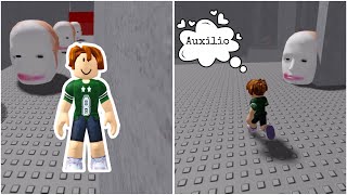 SOBREVIVIENDO A LOS CABEZONES 🤣 escape running head Roblox 😈 [upl. by Airam652]