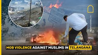 Large Hinduright mob attacked Muslim community properties in Telangana state [upl. by Aiam]