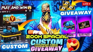 🔴FREE FIRE LIVE GIVEAWAY CUSTOM ROOM  FF LIVE DIAMOND GIVEAWAY lokeshgamer gyangaming [upl. by Adnuhsar]