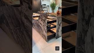 Ex Display Luxury TM Italia Marble Servo Drive Drawers Island – 3832635 [upl. by Ainak]