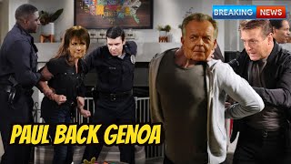 The Young And The Restless Paul returns to Genoa and confronts Ian and Jordan  Will he be captured [upl. by Rehotsirk]