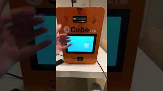 Sell Bitcoin USDT Ethereum Dash Tron with new Cube Crypto ATM [upl. by Wadell]