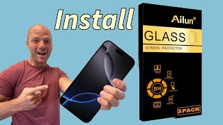 Install Ailun Glass Screen Protector [upl. by Navonod27]