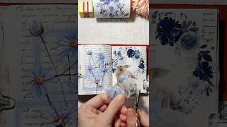 Journal With Me ASMR  🩵 Blue Daisy 🌼  asmr scrapbooking journaling [upl. by Odnalor]