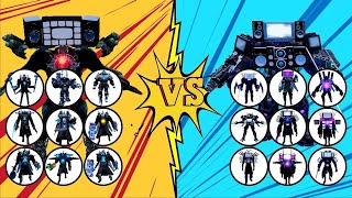 Skibidi toilet tournament  9VS9 Futuristic Titan Tv Man VS Emperor Skibidi In GARRYS MOD [upl. by Sharpe]