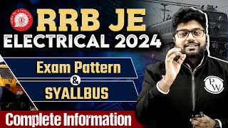 RRB JE 2024 ELECTRICAL SYLLABUS🤯  RRB JE 2024 EXAM PATTERN🤔  RRB JE Electrical Engineering [upl. by Sirraf]