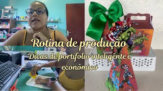 ROTINA DE PRODUÇÃO  COMO FAZER PORTEFÓLIO INTELIGENTE  TRABALHANDO COM PAPELARIA PERSONALIZADA [upl. by Esertap]